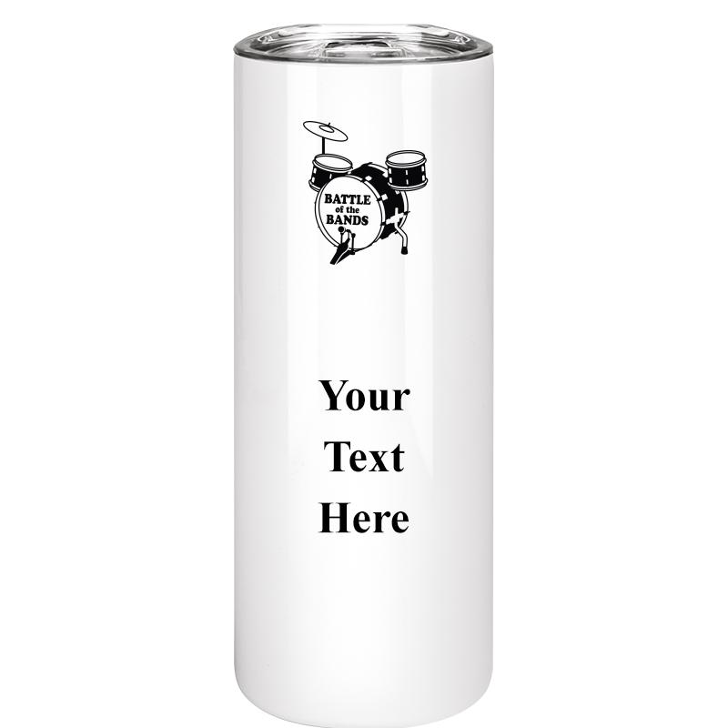 SLIM TUMBLER 20OZ WHITE