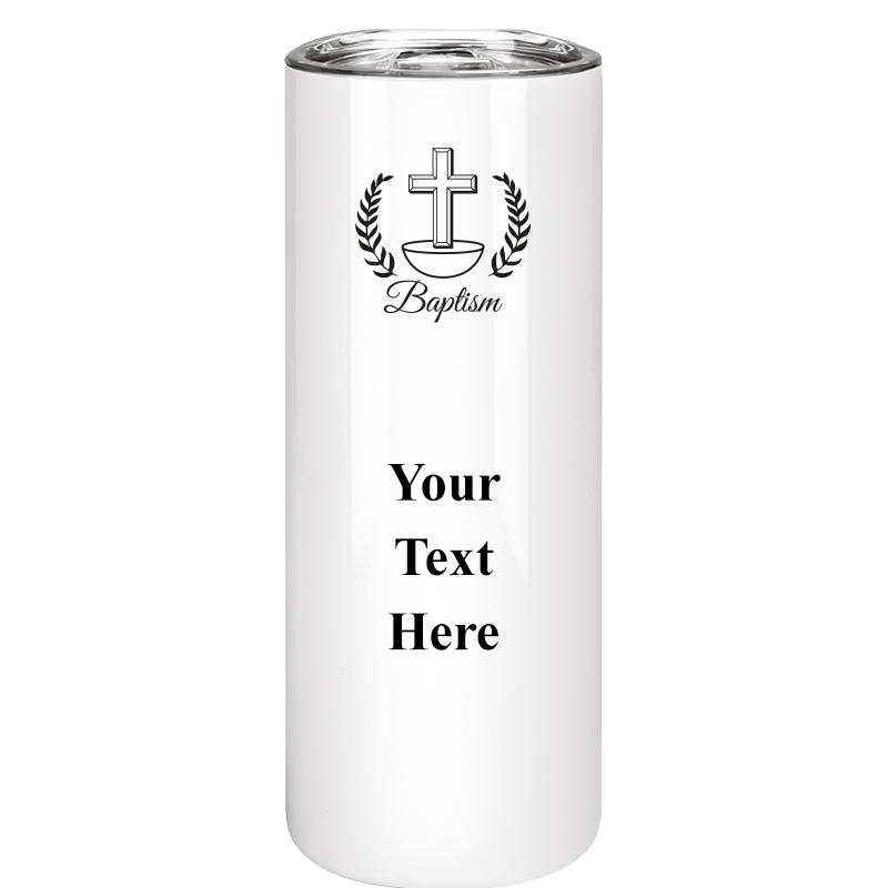 SLIM TUMBLER 20OZ WHITE