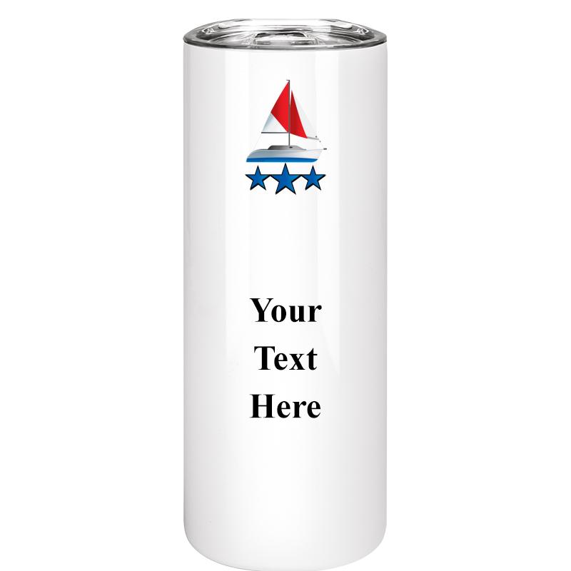 SLIM TUMBLER 20OZ WHITE