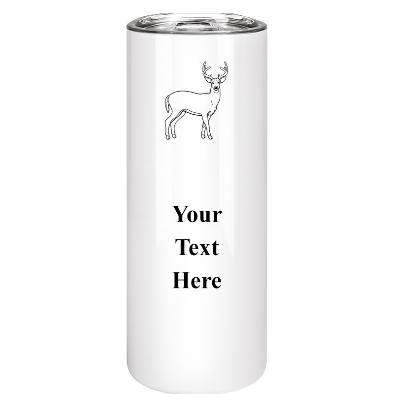 SLIM TUMBLER 20OZ WHITE