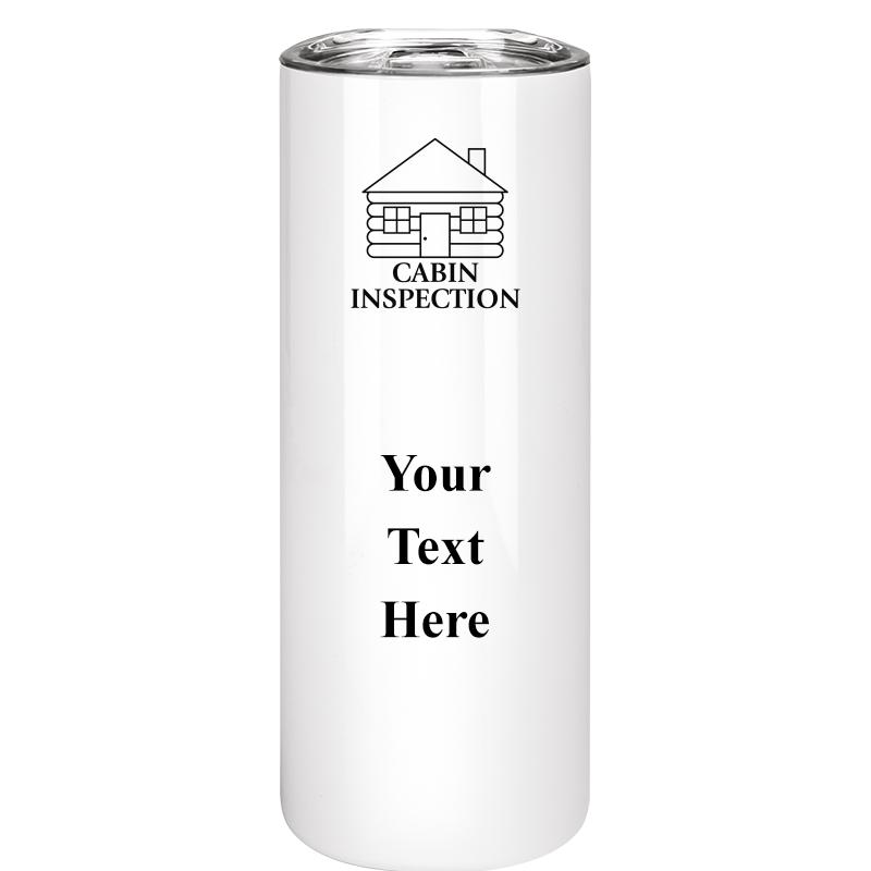 SLIM TUMBLER 20OZ WHITE