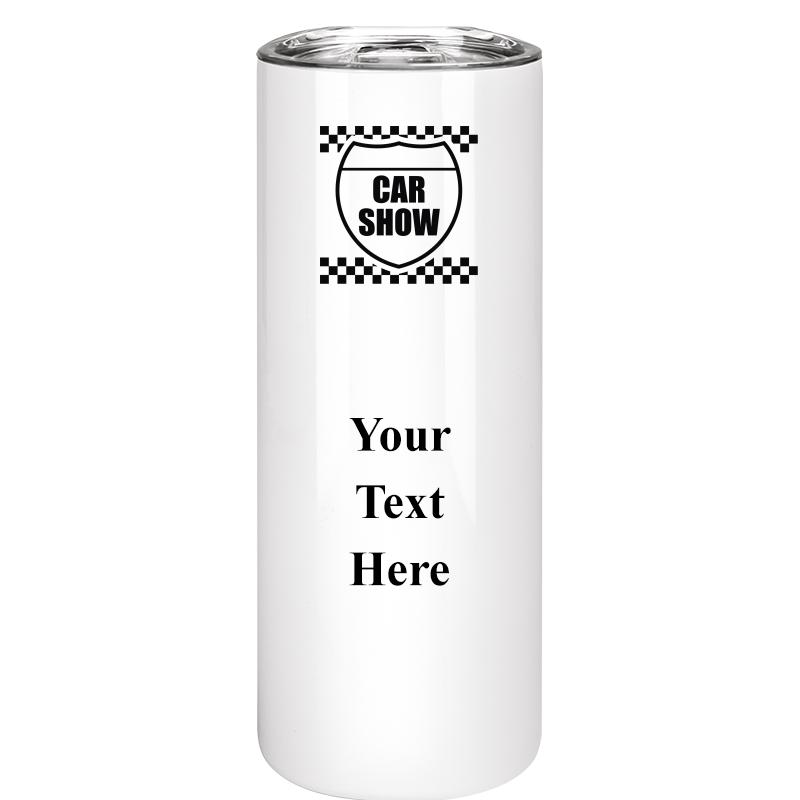 SLIM TUMBLER 20OZ WHITE