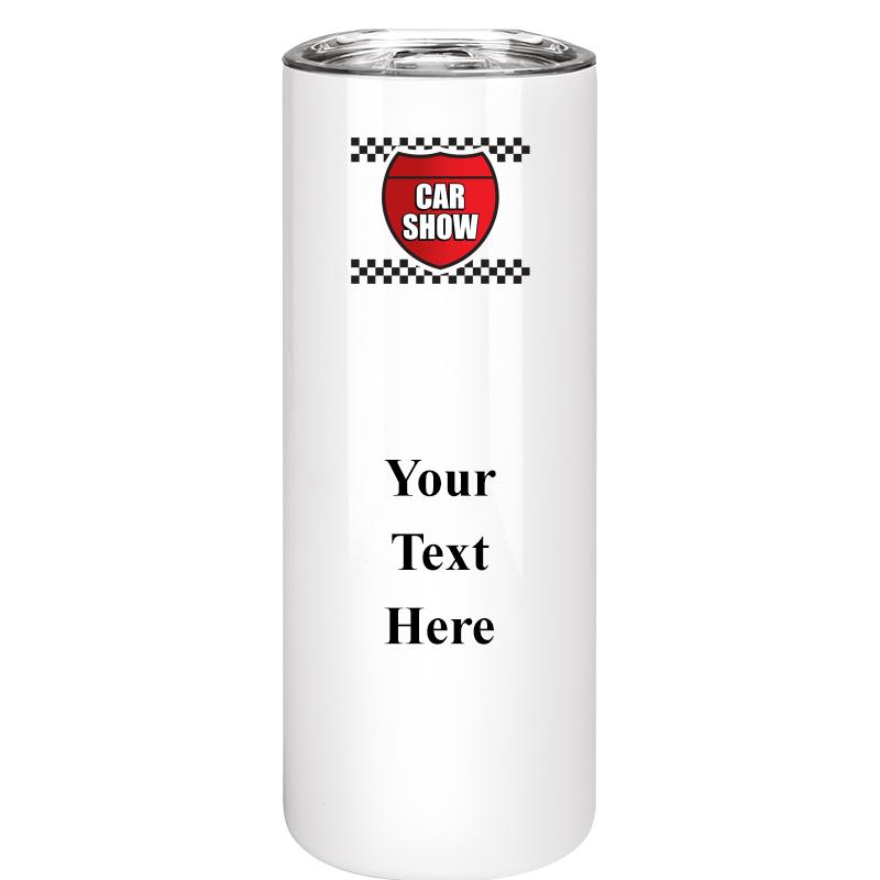 SLIM TUMBLER 20OZ WHITE