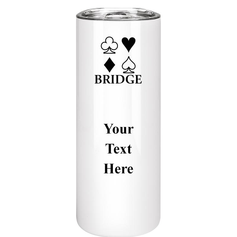 SLIM TUMBLER 20OZ WHITE