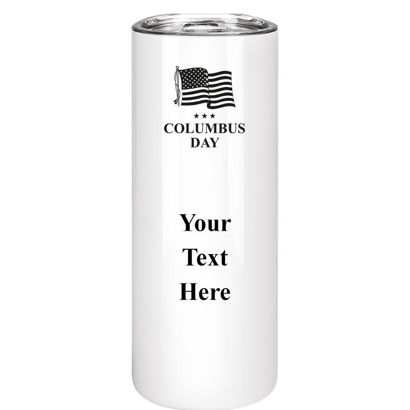 SLIM TUMBLER 20OZ WHITE