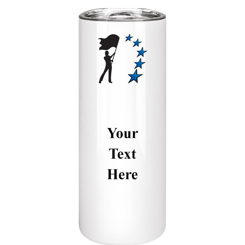 SLIM TUMBLER 20OZ WHITE