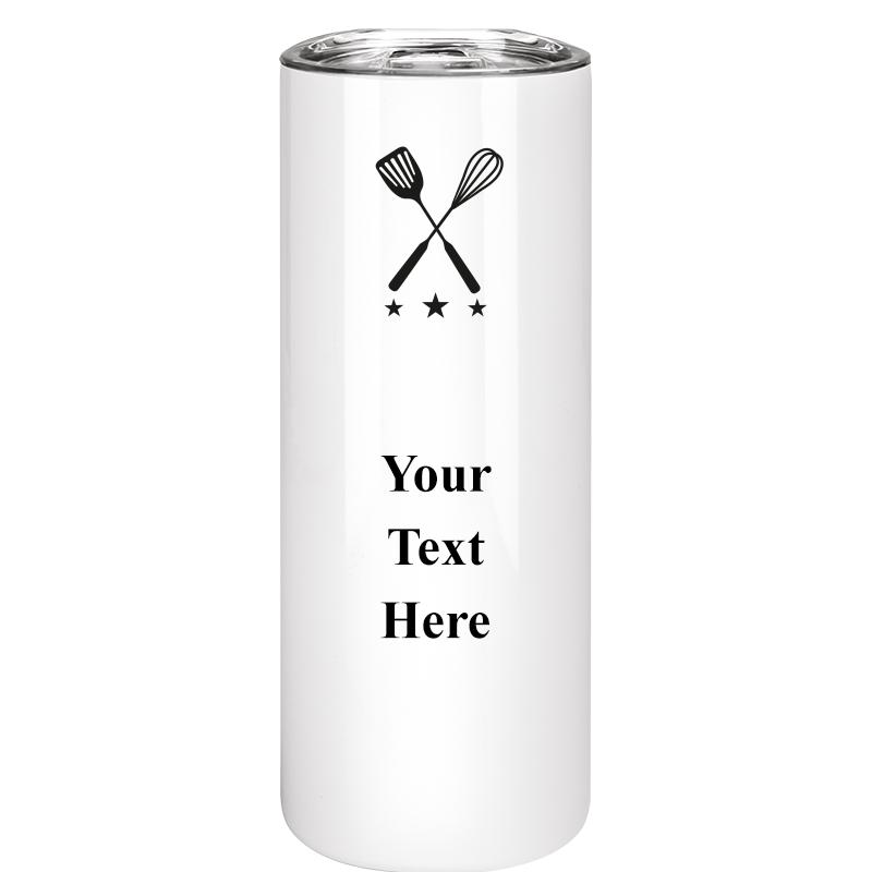 SLIM TUMBLER 20OZ WHITE