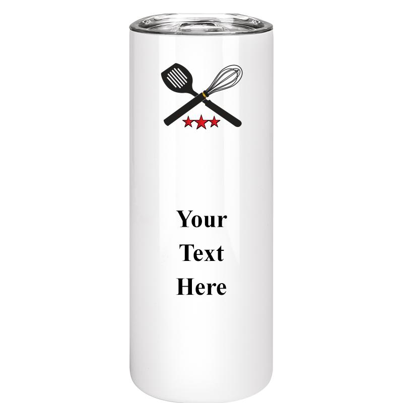 SLIM TUMBLER 20OZ WHITE