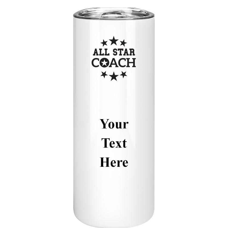 SLIM TUMBLER 20OZ WHITE