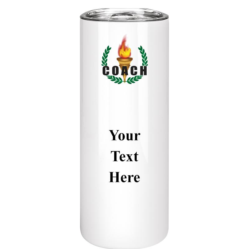 SLIM TUMBLER 20OZ WHITE