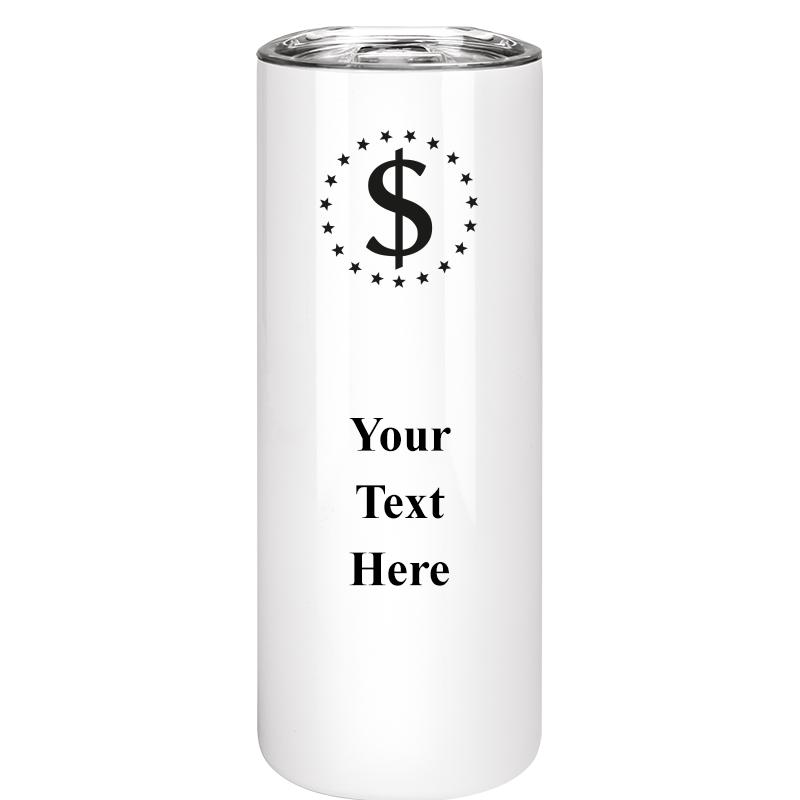 SLIM TUMBLER 20OZ WHITE