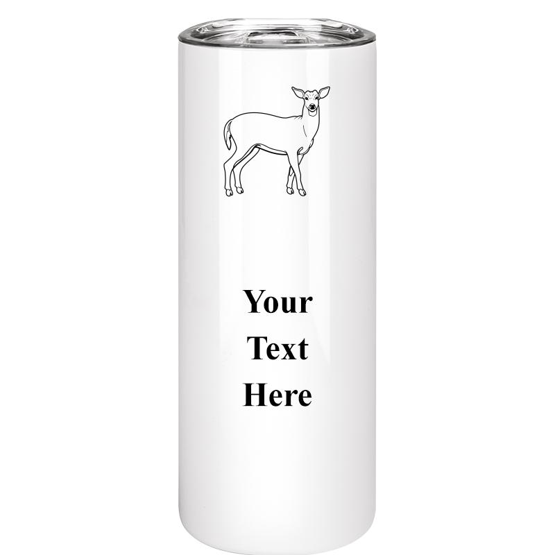 SLIM TUMBLER 20OZ WHITE