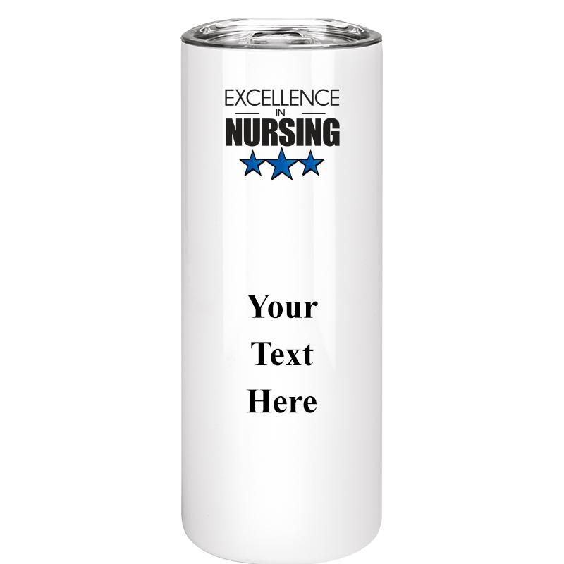 SLIM TUMBLER 20OZ WHITE