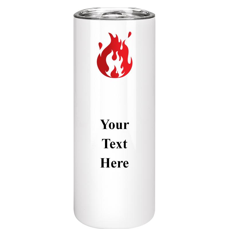 SLIM TUMBLER 20OZ WHITE