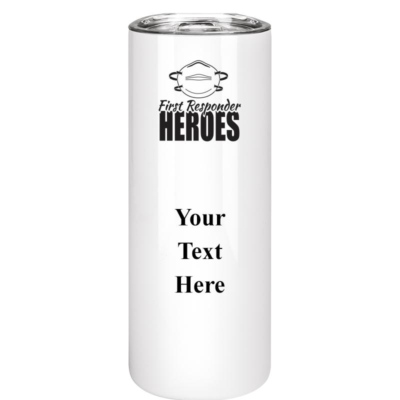 SLIM TUMBLER 20OZ WHITE