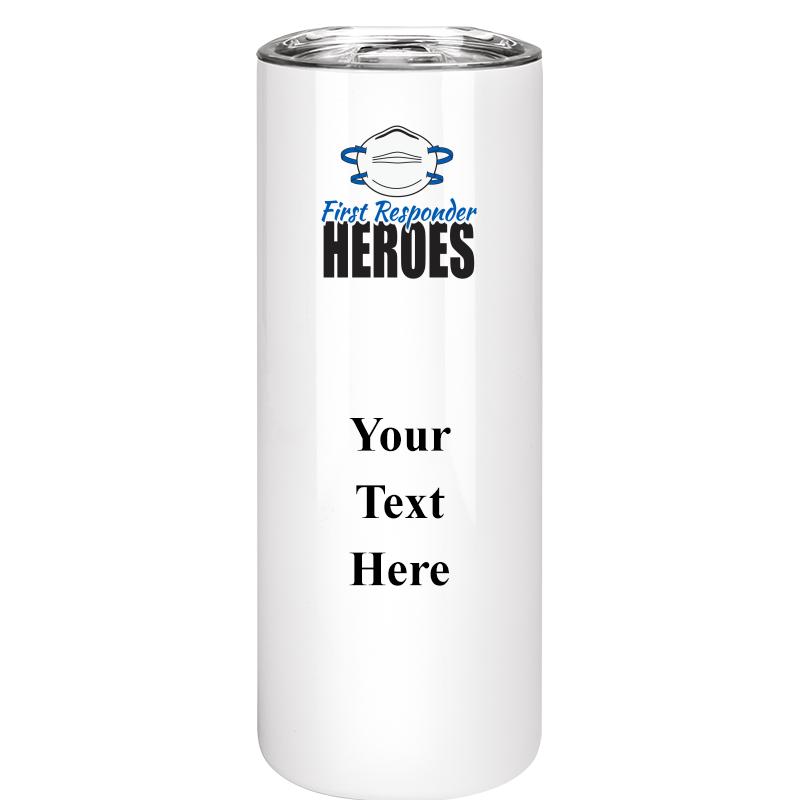 SLIM TUMBLER 20OZ WHITE