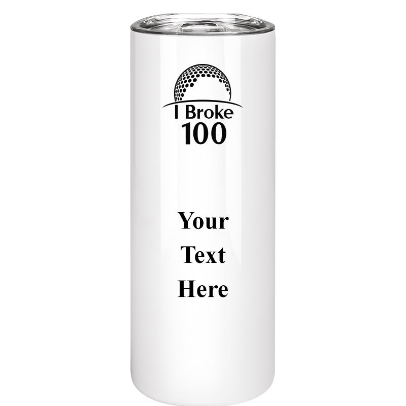 SLIM TUMBLER 20OZ WHITE