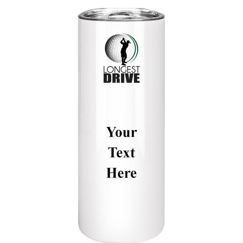 SLIM TUMBLER 20OZ WHITE