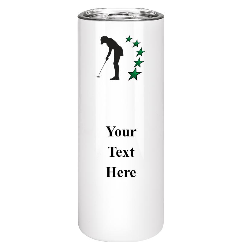 SLIM TUMBLER 20OZ WHITE