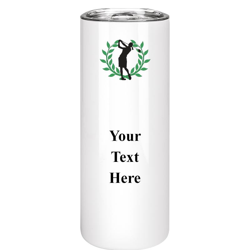 SLIM TUMBLER 20OZ WHITE