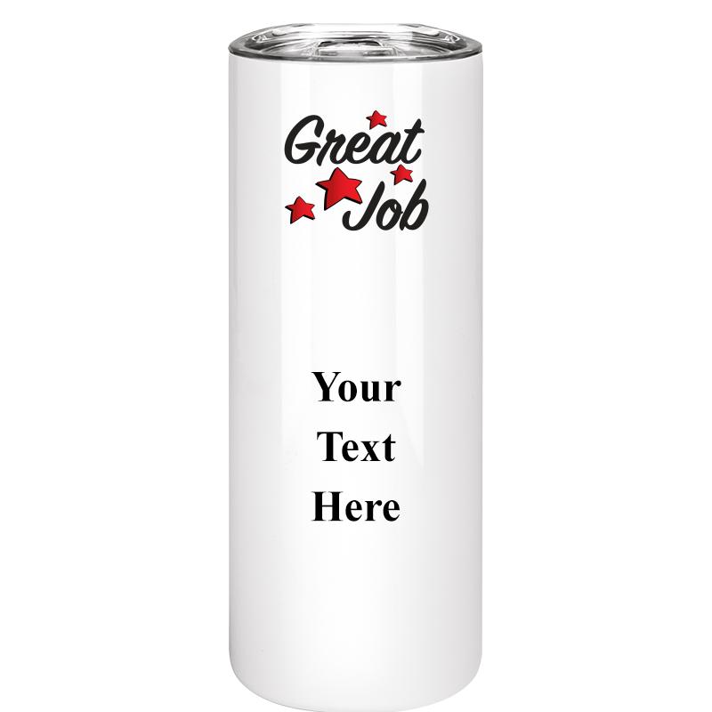 SLIM TUMBLER 20OZ WHITE