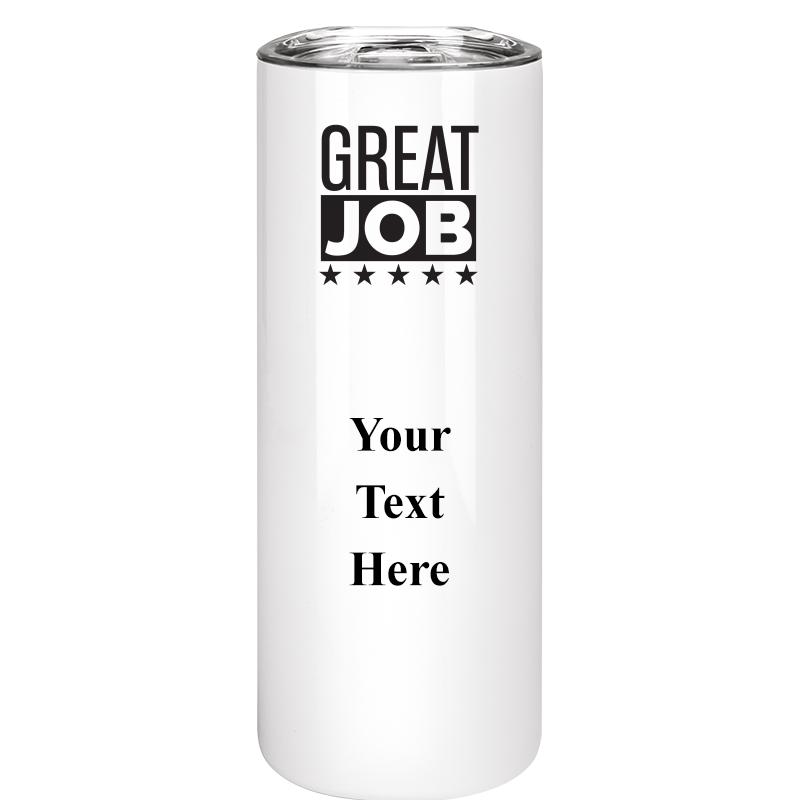 SLIM TUMBLER 20OZ WHITE