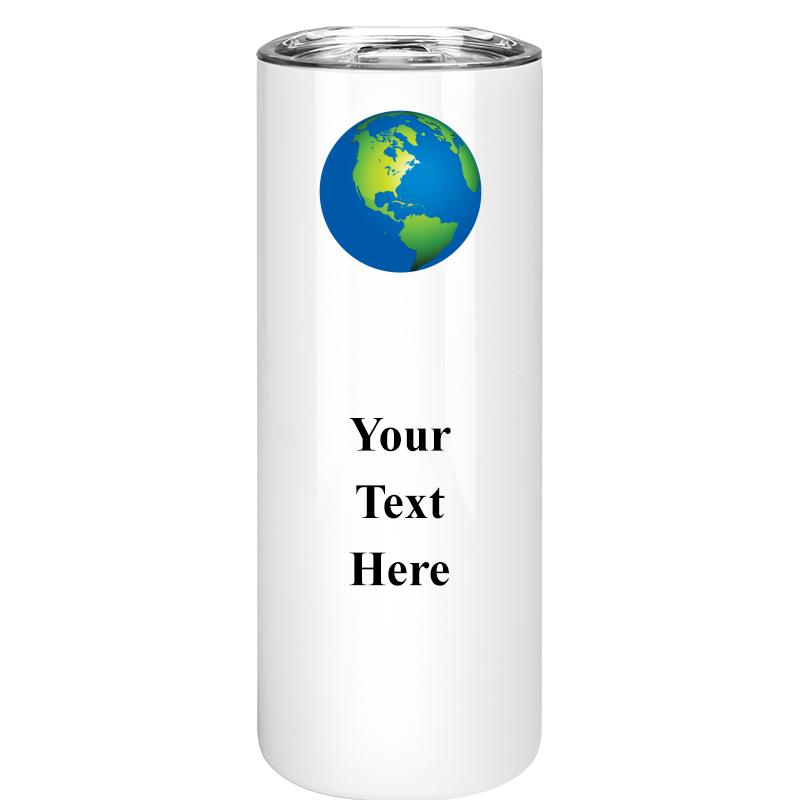 SLIM TUMBLER 20OZ WHITE