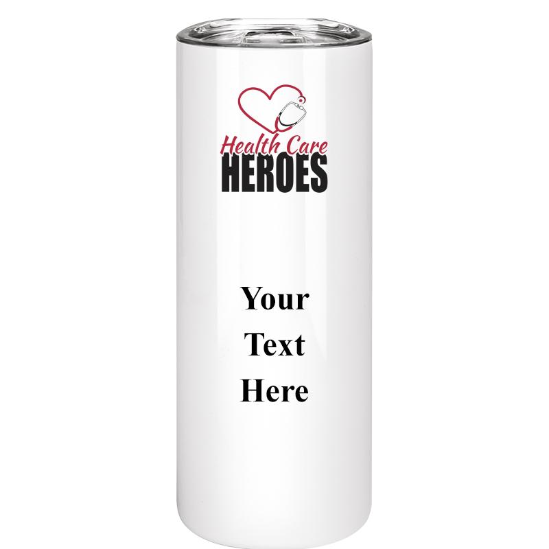 SLIM TUMBLER 20OZ WHITE