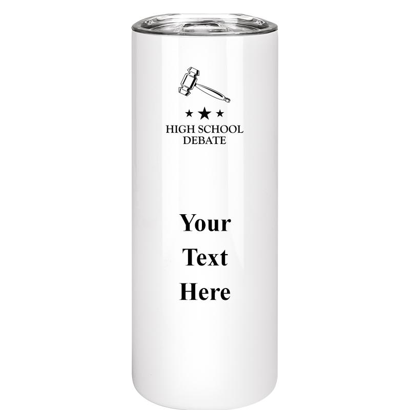 SLIM TUMBLER 20OZ WHITE