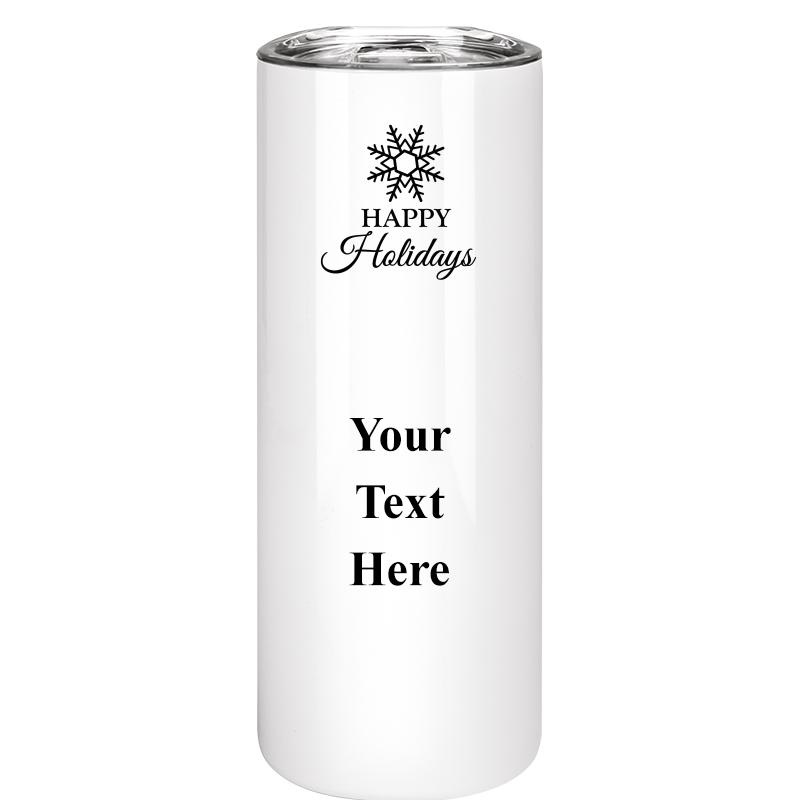 SLIM TUMBLER 20OZ WHITE