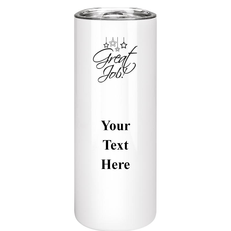 SLIM TUMBLER 20OZ WHITE