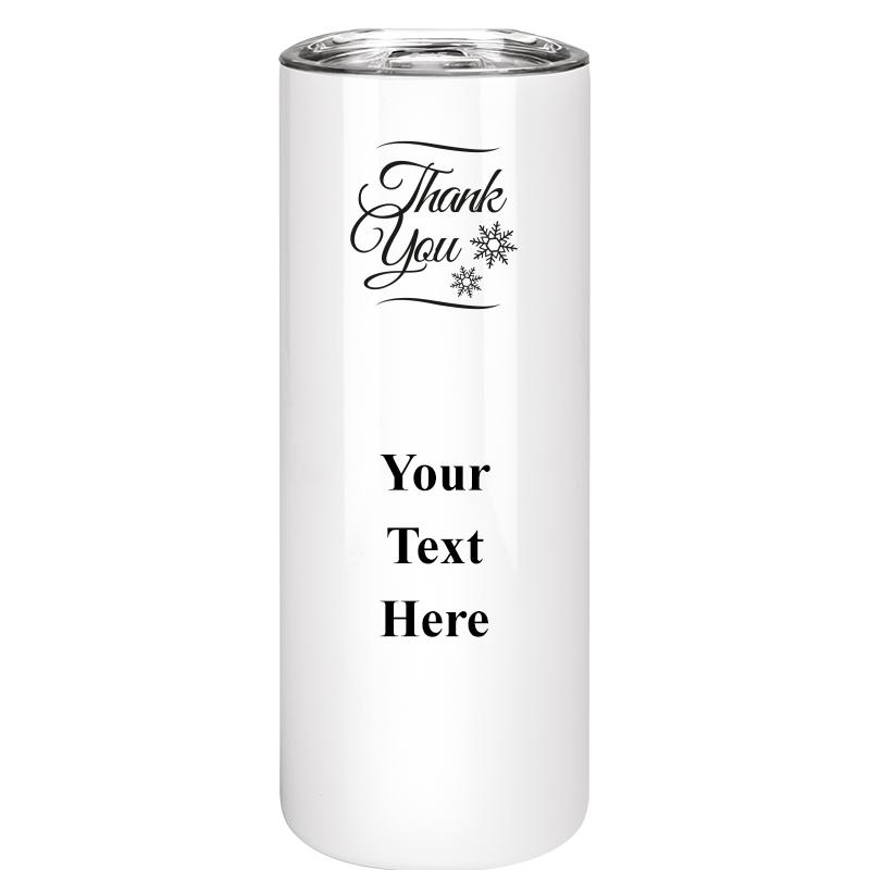 SLIM TUMBLER 20OZ WHITE