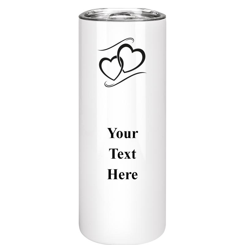 SLIM TUMBLER 20OZ WHITE