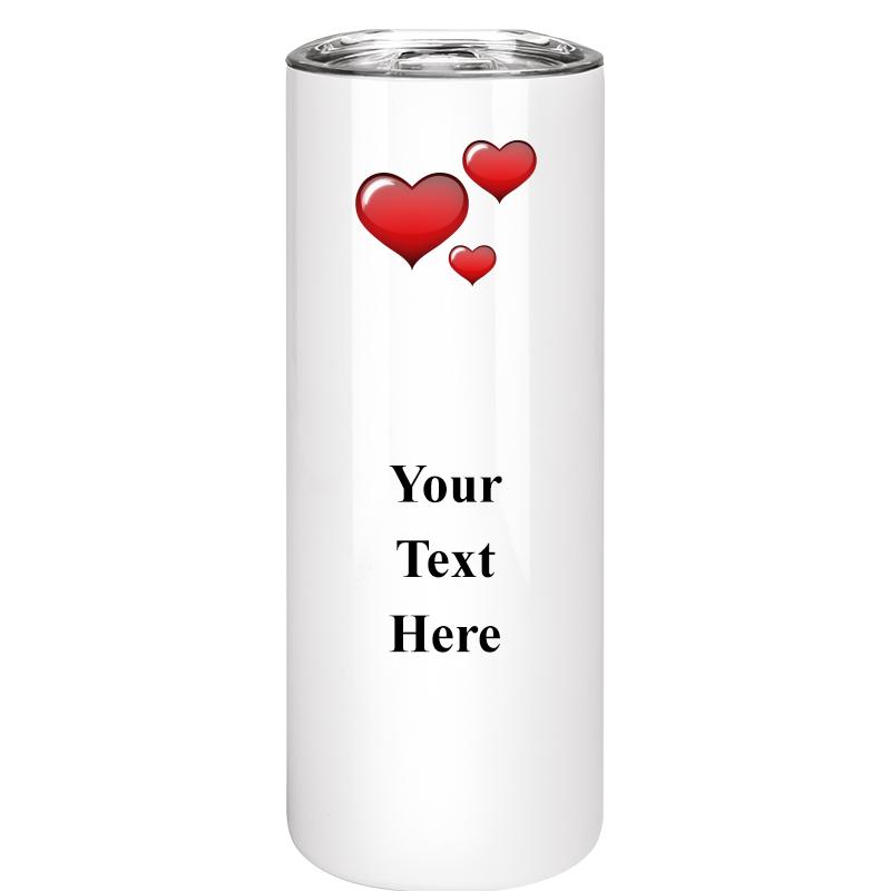 SLIM TUMBLER 20OZ WHITE