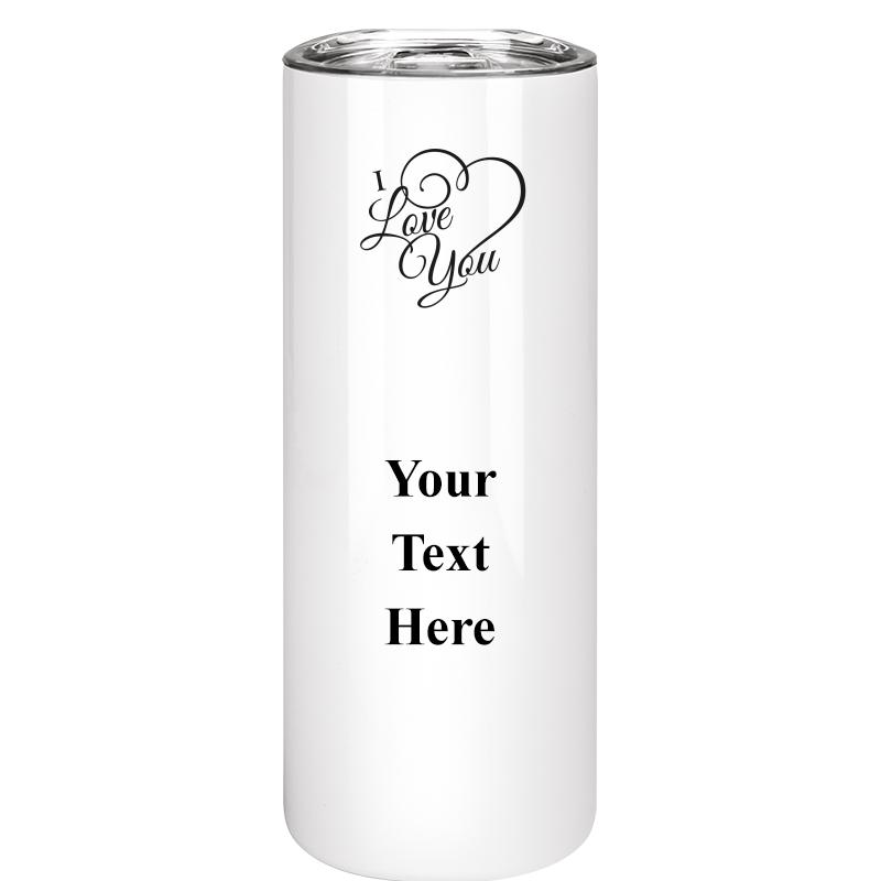 SLIM TUMBLER 20OZ WHITE
