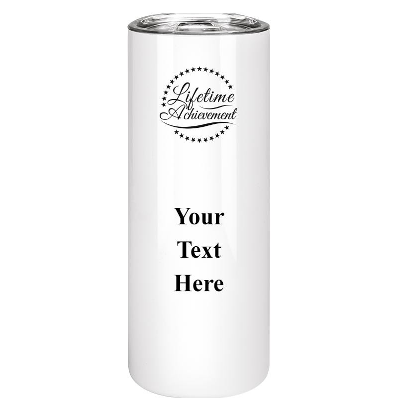 SLIM TUMBLER 20OZ WHITE