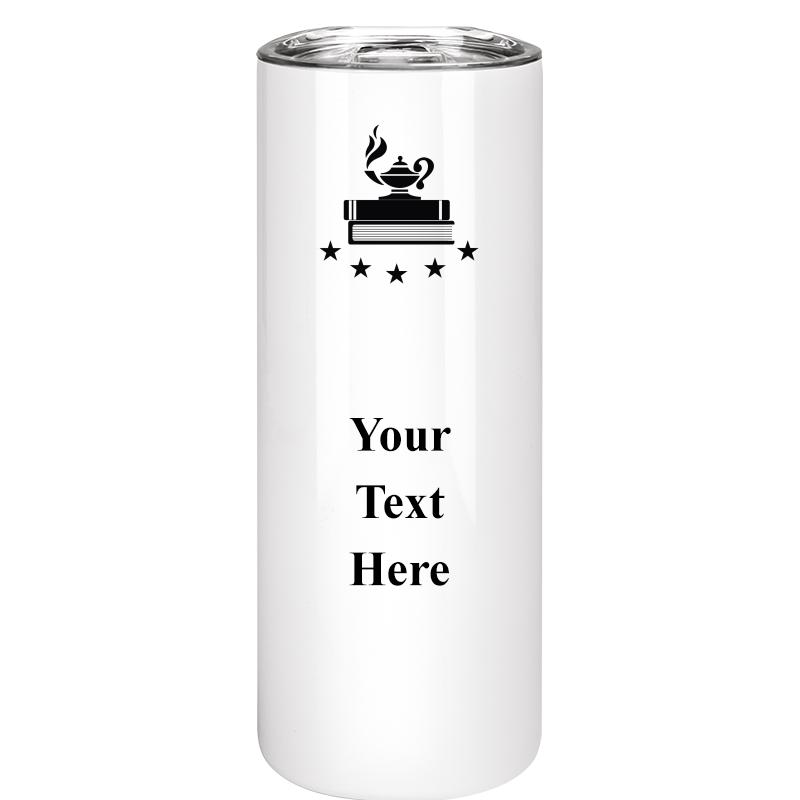 SLIM TUMBLER 20OZ WHITE