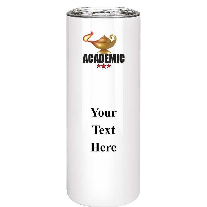 SLIM TUMBLER 20OZ WHITE