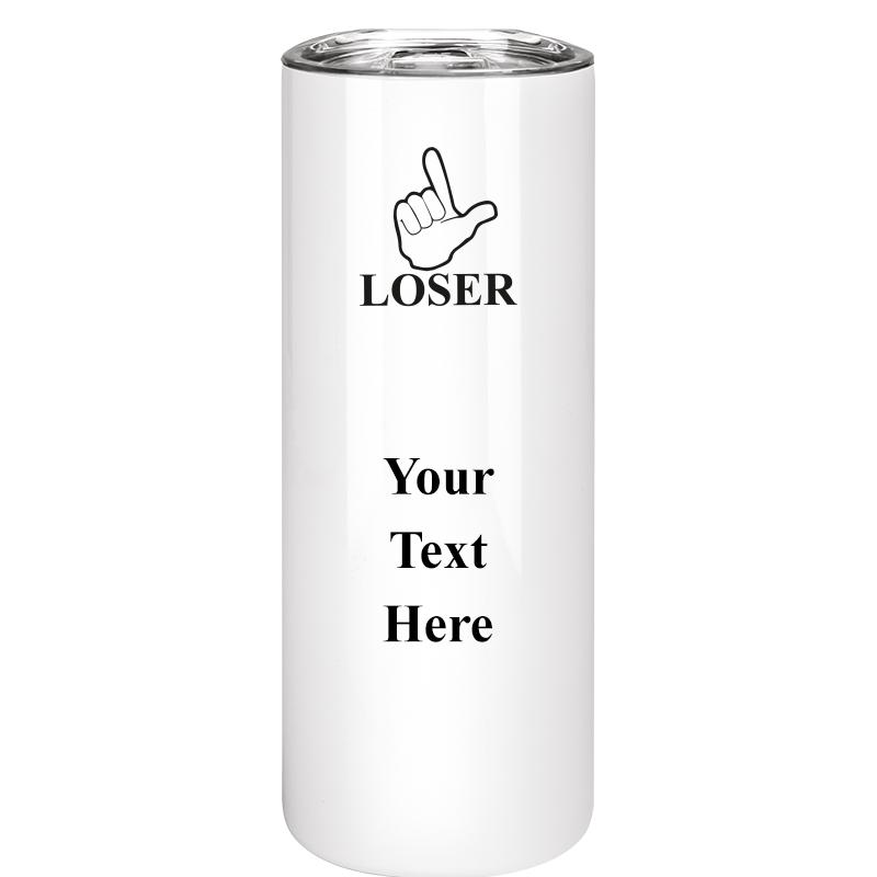 SLIM TUMBLER 20OZ WHITE