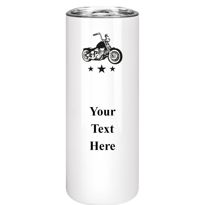 SLIM TUMBLER 20OZ WHITE