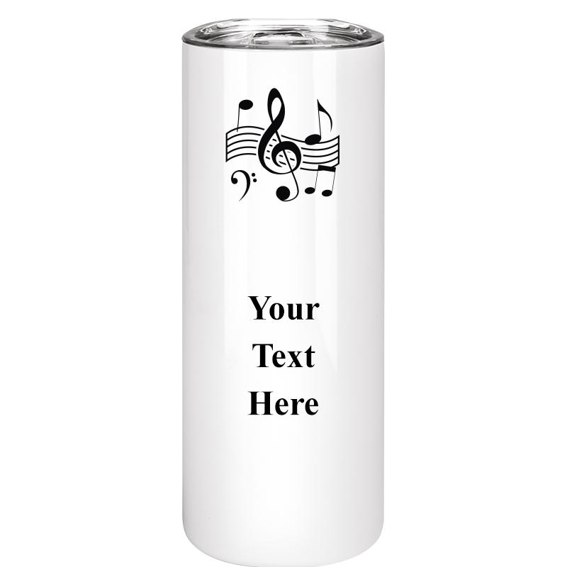 SLIM TUMBLER 20OZ WHITE