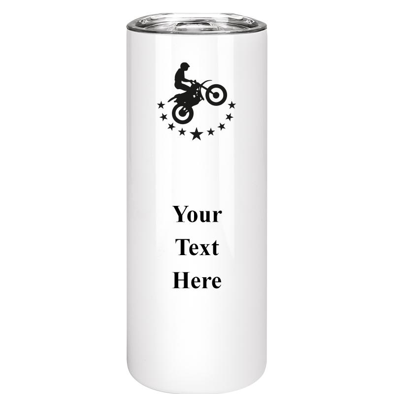 SLIM TUMBLER 20OZ WHITE