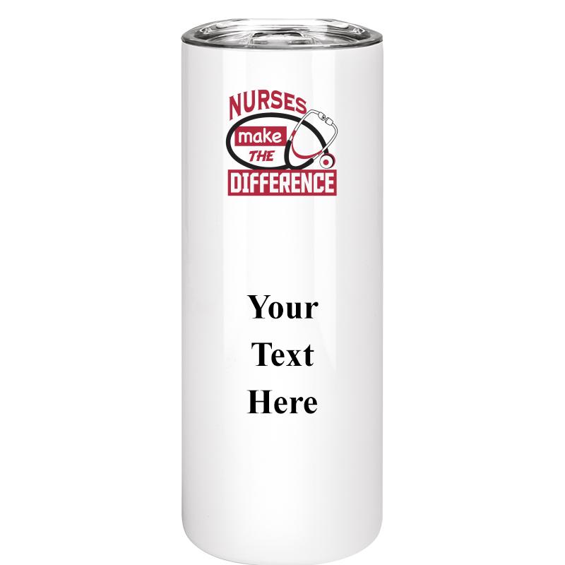 SLIM TUMBLER 20OZ WHITE