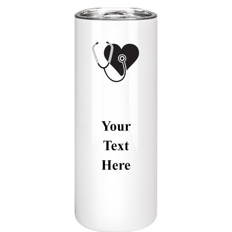 SLIM TUMBLER 20OZ WHITE