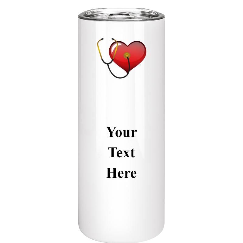 SLIM TUMBLER 20OZ WHITE