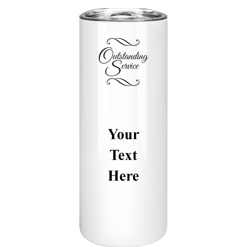 SLIM TUMBLER 20OZ WHITE
