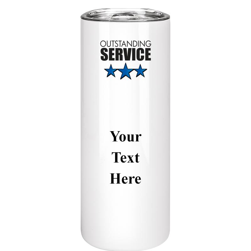 SLIM TUMBLER 20OZ WHITE