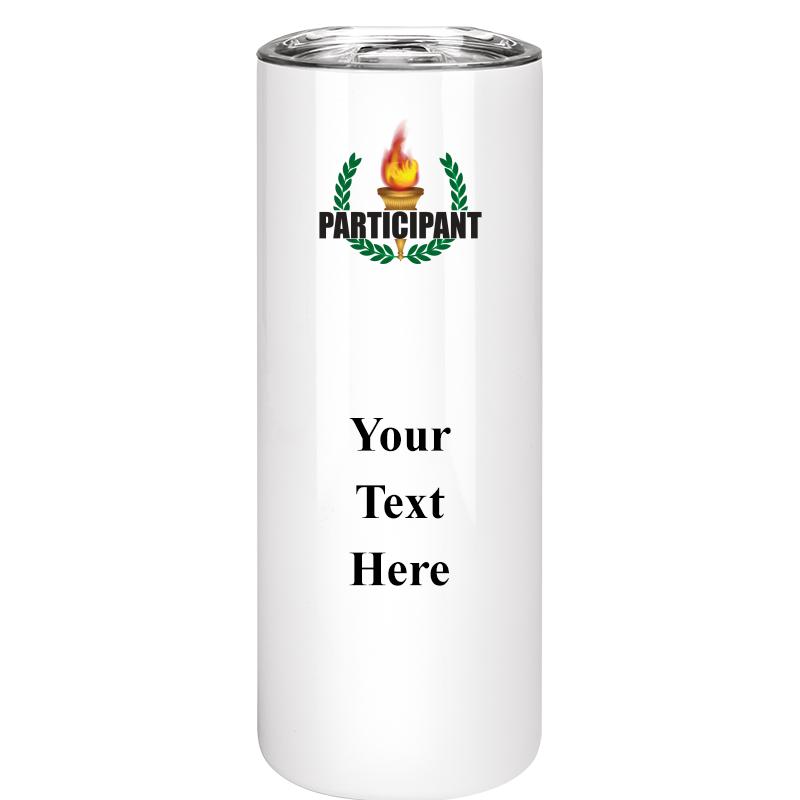 SLIM TUMBLER 20OZ WHITE