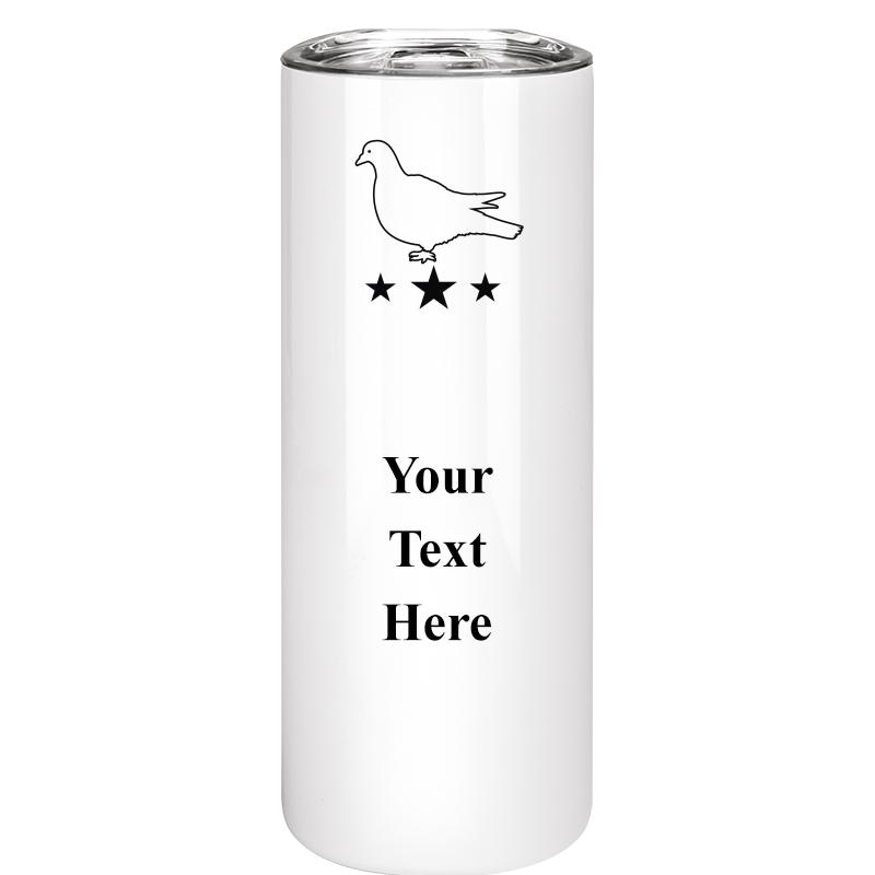 SLIM TUMBLER 20OZ WHITE