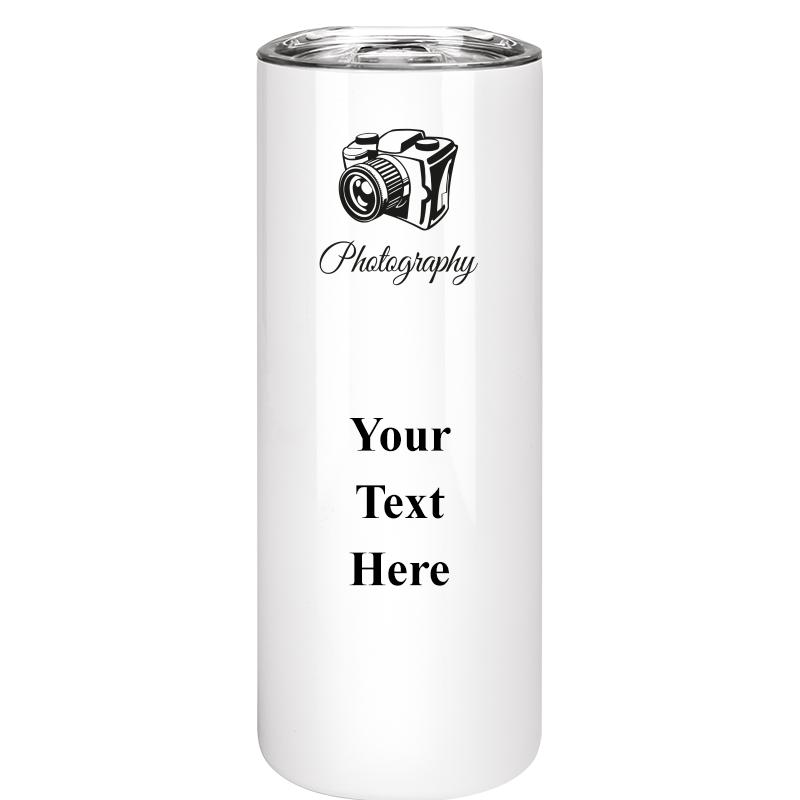 SLIM TUMBLER 20OZ WHITE